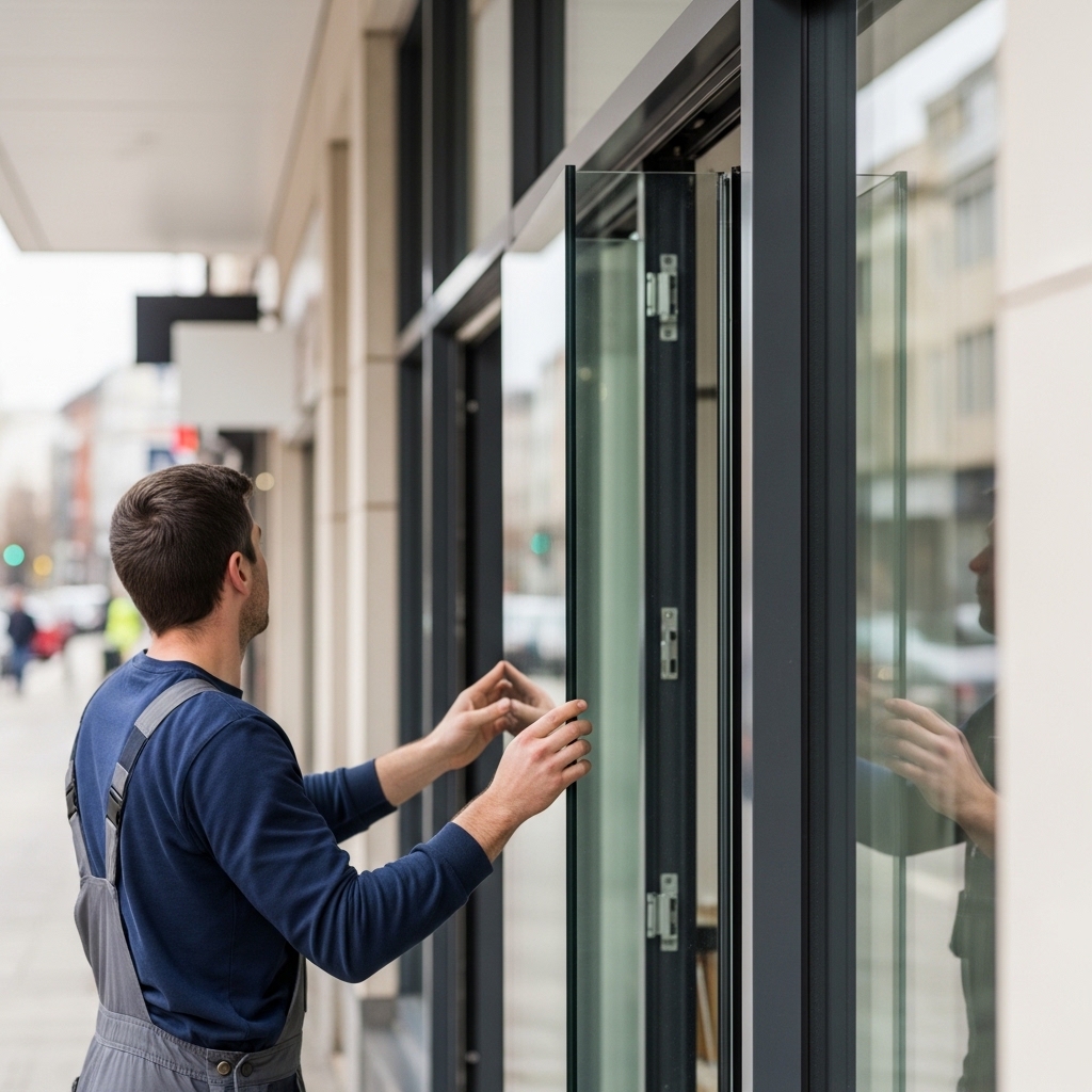 Vitrier pour pose et remplacement de vitrine à Mons